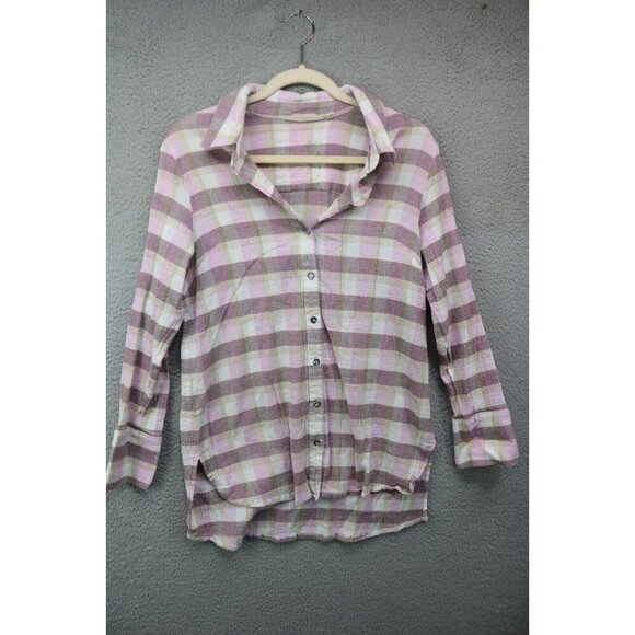 Soft Surroundings Gauzy Button-Up Hi Lo Top-Size Small - Picture 1 of 12